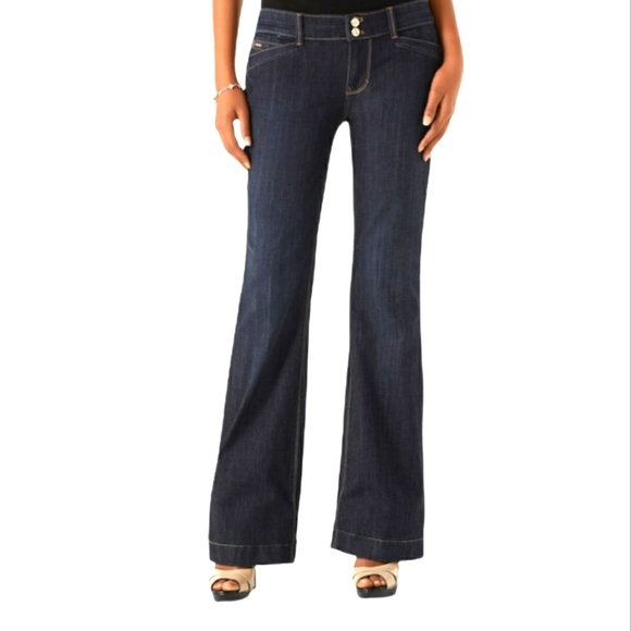 White House Black Market Denim - WHBM Trouser Wide Leg Jean